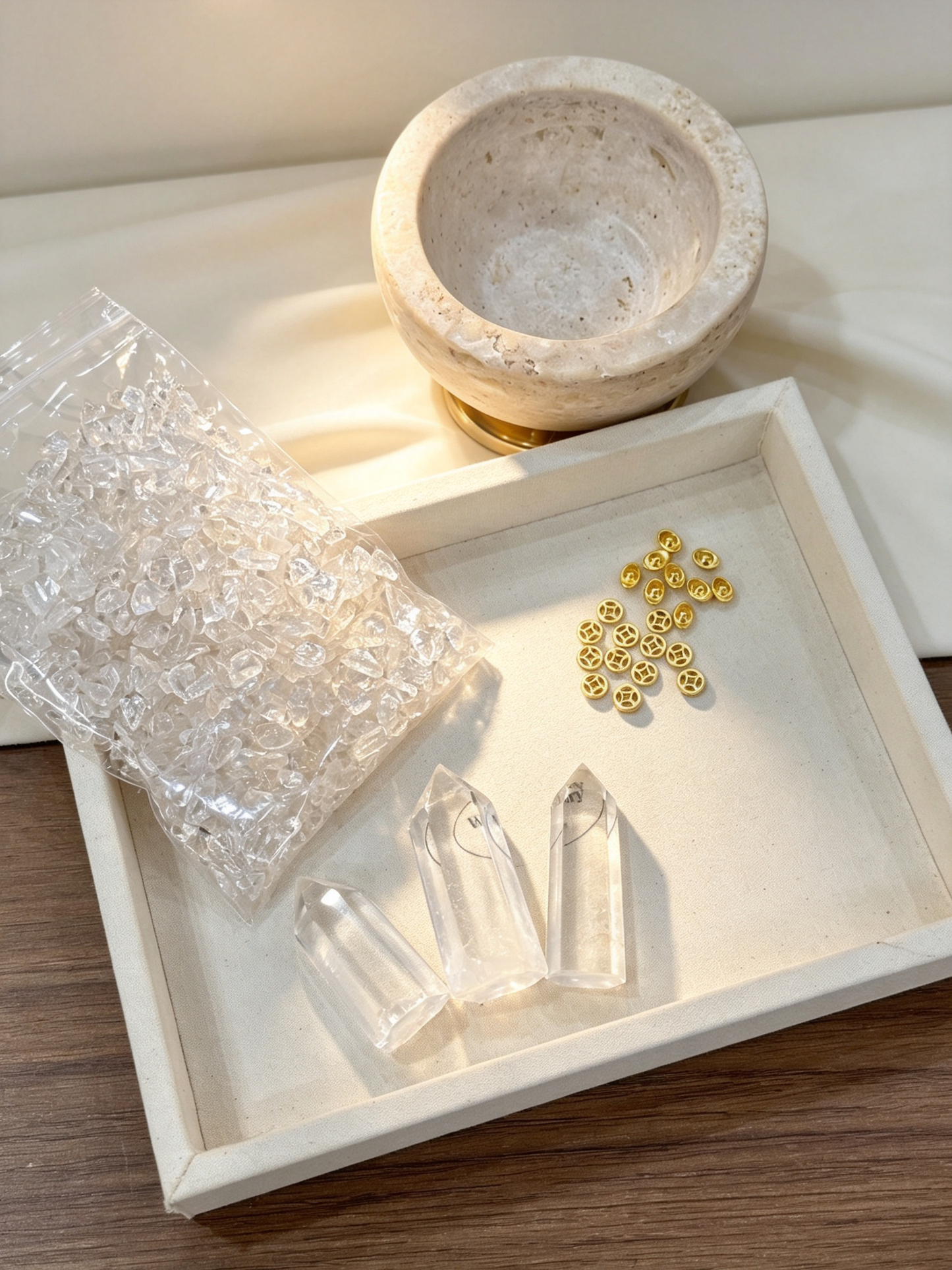 Clear Glow Clear Quartz Cleansing & Charging Bowl