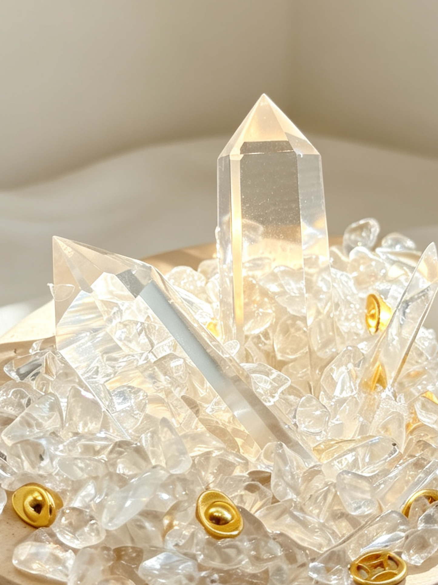 Clear Glow Clear Quartz Cleansing & Charging Bowl