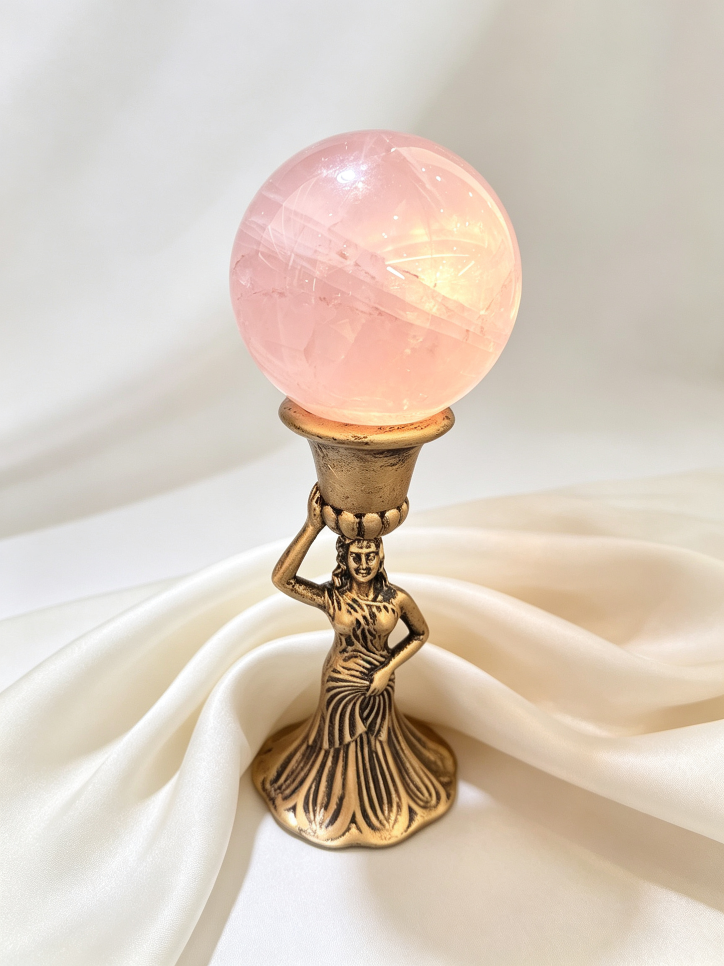 Lotus Glow Rose Quartz Heart Chakra Crystal Grid